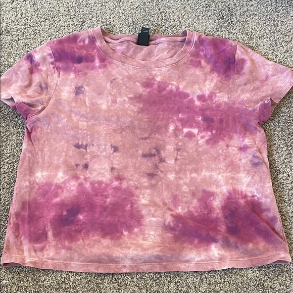 ⭐️ 3 for $20 wild fable Tie-Dye Pink and Purple crop top small - Picture 1 of 3